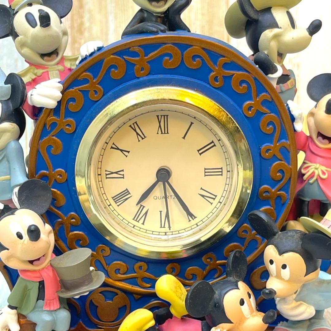 ミッキーマウス 置時計 蒸気船ウィリー 魔法使いの弟子 ミッキーの二挺拳銃