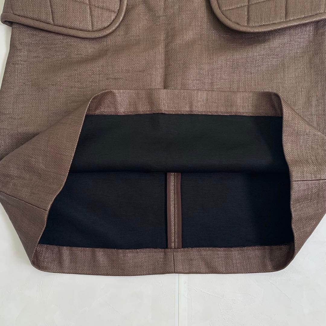 フミカウチダ　RAFFIA WAIST PAD MIDDLE SKIRT