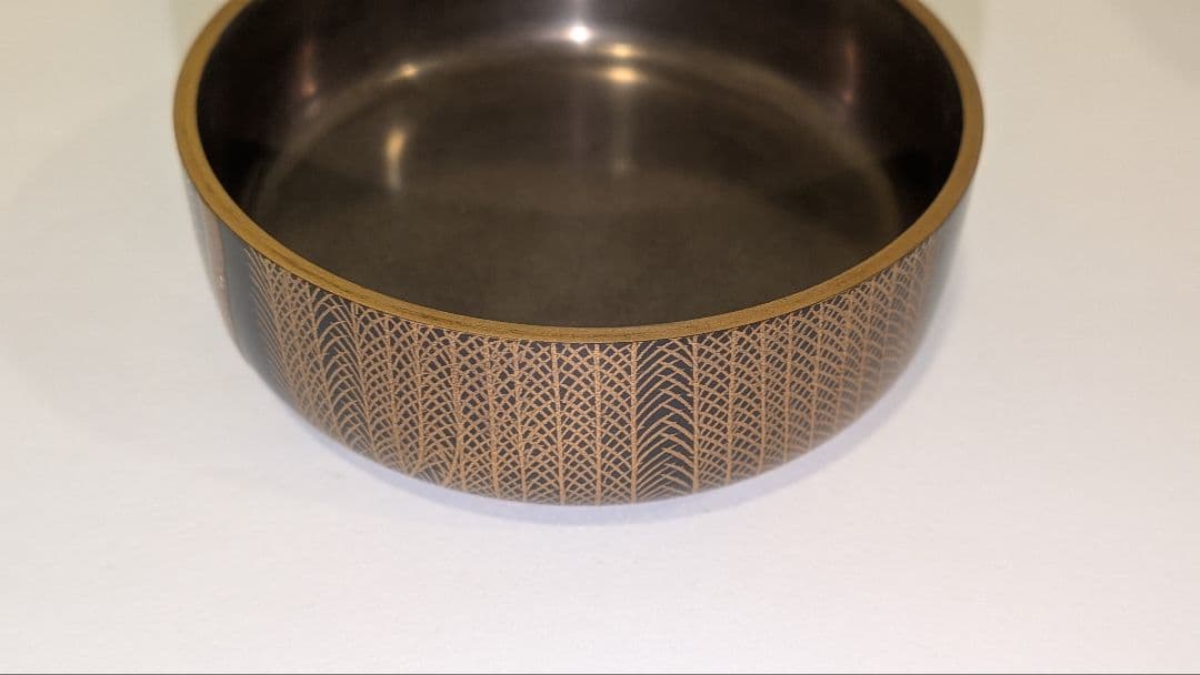 『柳橋蒔絵　棗』宗水作　茶道具　共箱共布　清水宗水　内銀溜塗　輪島塗　金