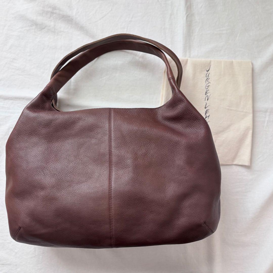 【美品】◆ヨーガンレール ショルダーバッグ 牛革 レザーバッグ 茶
