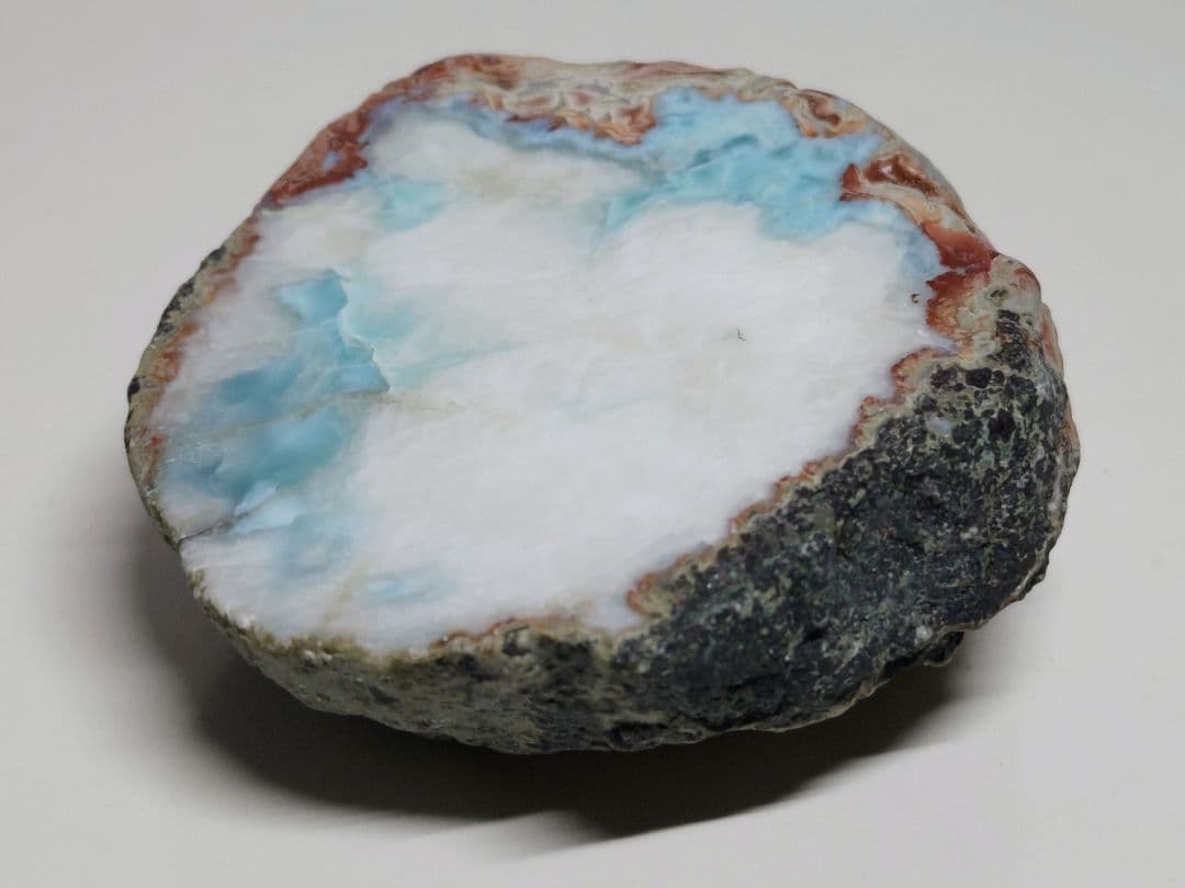 ラリマー 396g 原石 鑑賞石 自然石 誕生石 鉱物 鉱石 水石 インテリア