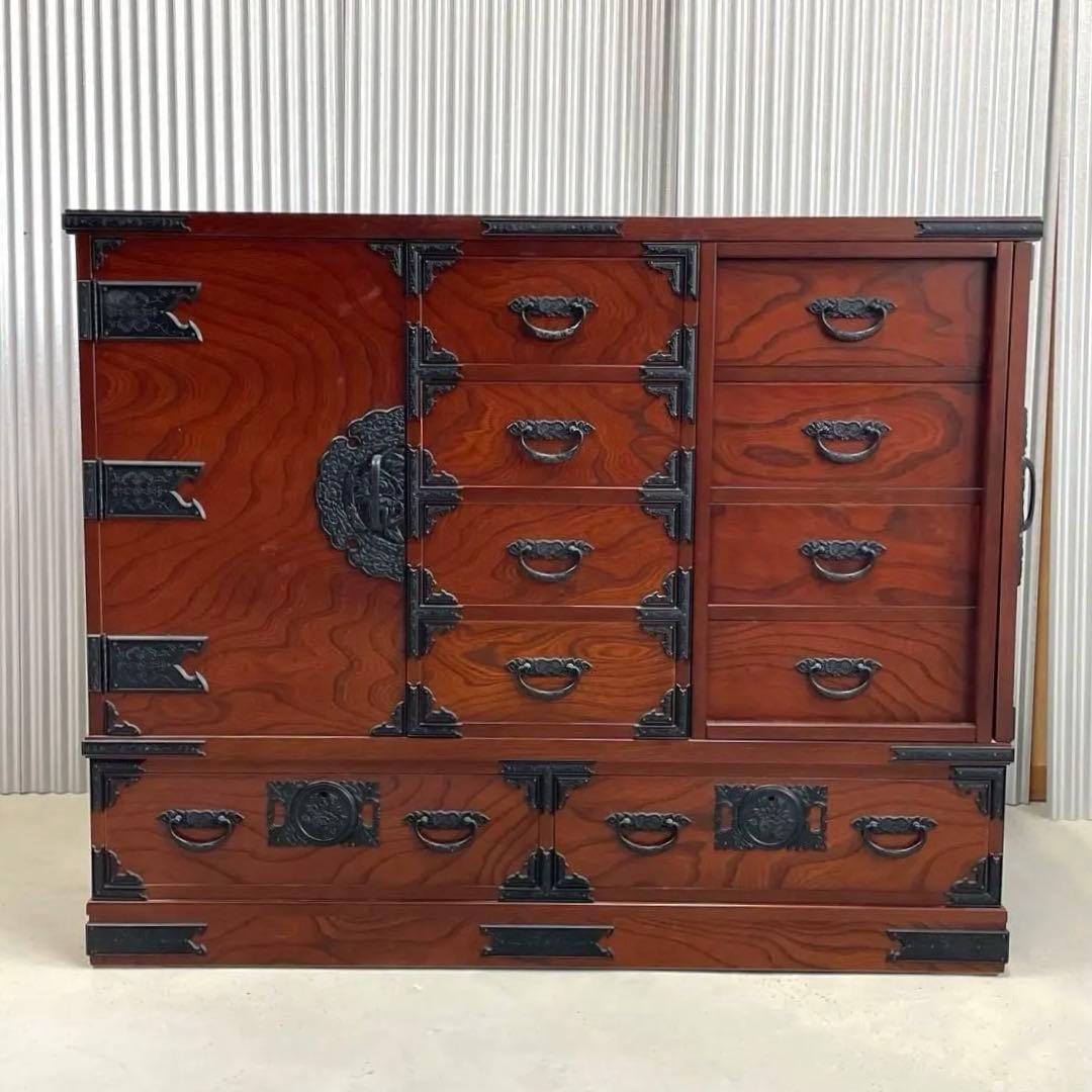 【希少・高級和家具】からくり箪笥　和タンス　和モダン収納　美品