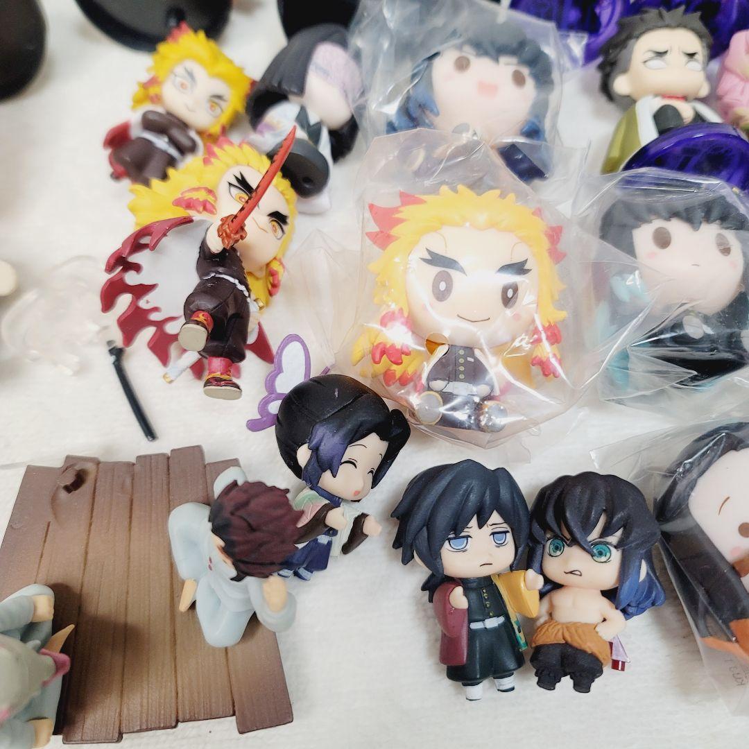 未使用鬼滅50点超まとめ売り☆ちょこのっこ座らせ隊フィギュアならぶんです煉獄