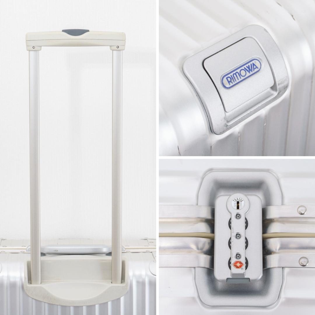 リモワ トパーズ 青ロゴ 63L 4輪 TSAロック チェックインM シルバー