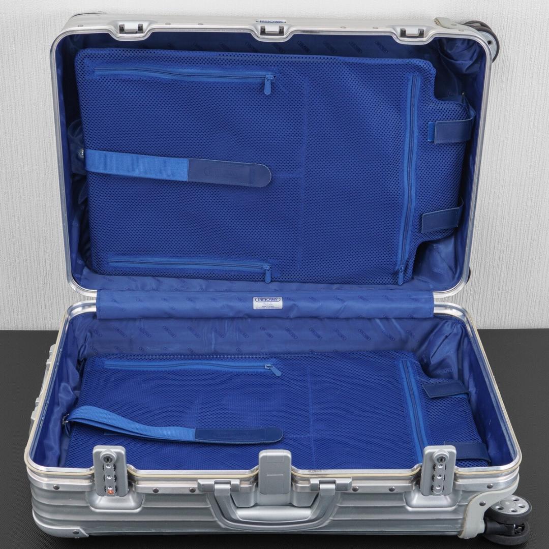 リモワ トパーズ 青ロゴ 63L 4輪 TSAロック チェックインM シルバー