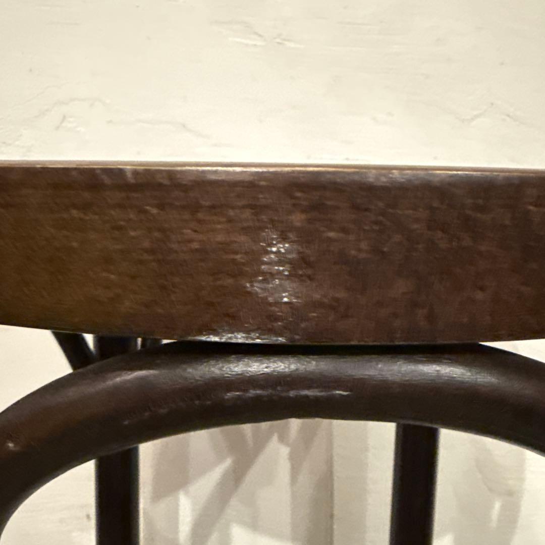 ヴィンテージ　ラウンド　スツール　ハイチェア　座面装飾　1