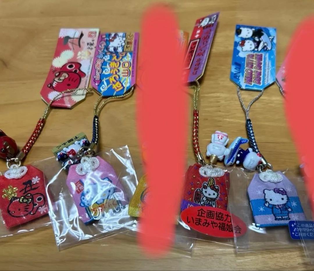 キティちゃんお守り根付②4個セット