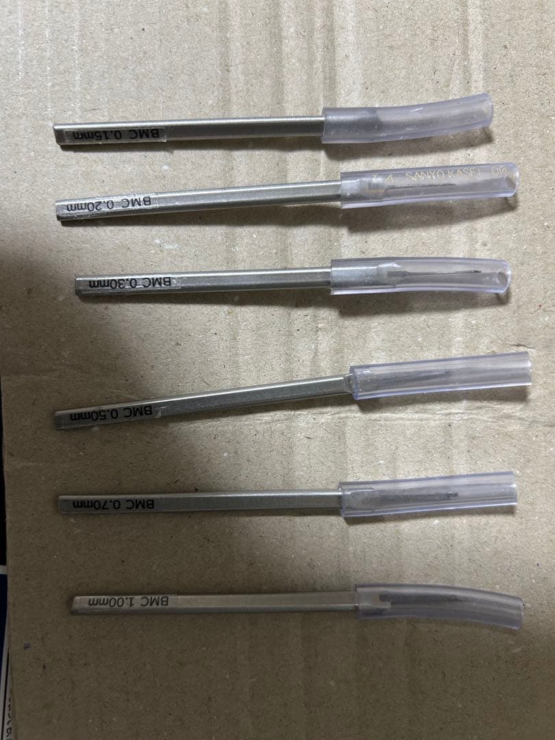 BMCタガネ　スジボリ堂　0.15〜1.0