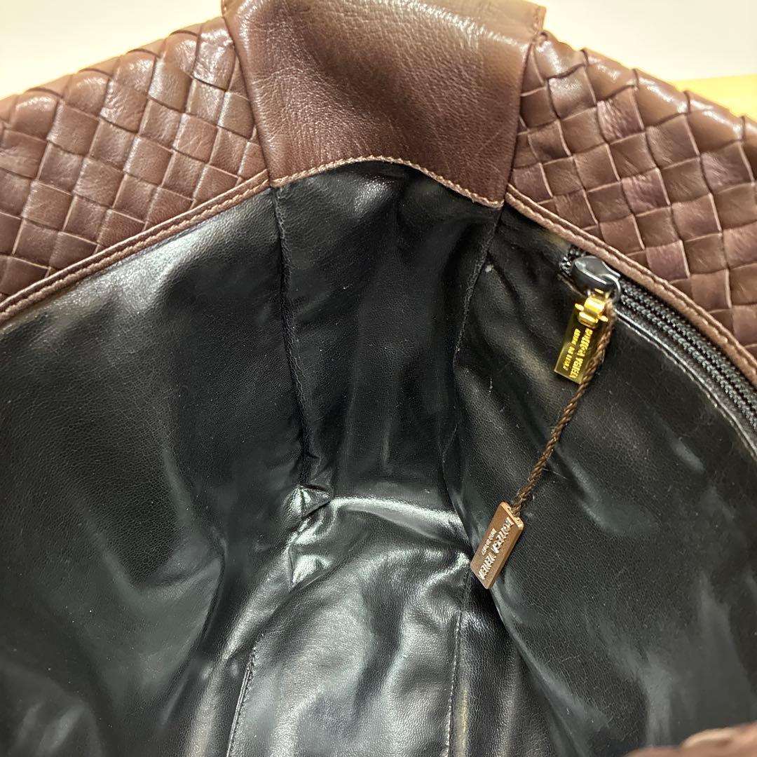 ボッテガヴェネタ　イントレチャート　ショルダーバッグ ワンショルダー　ブラウン