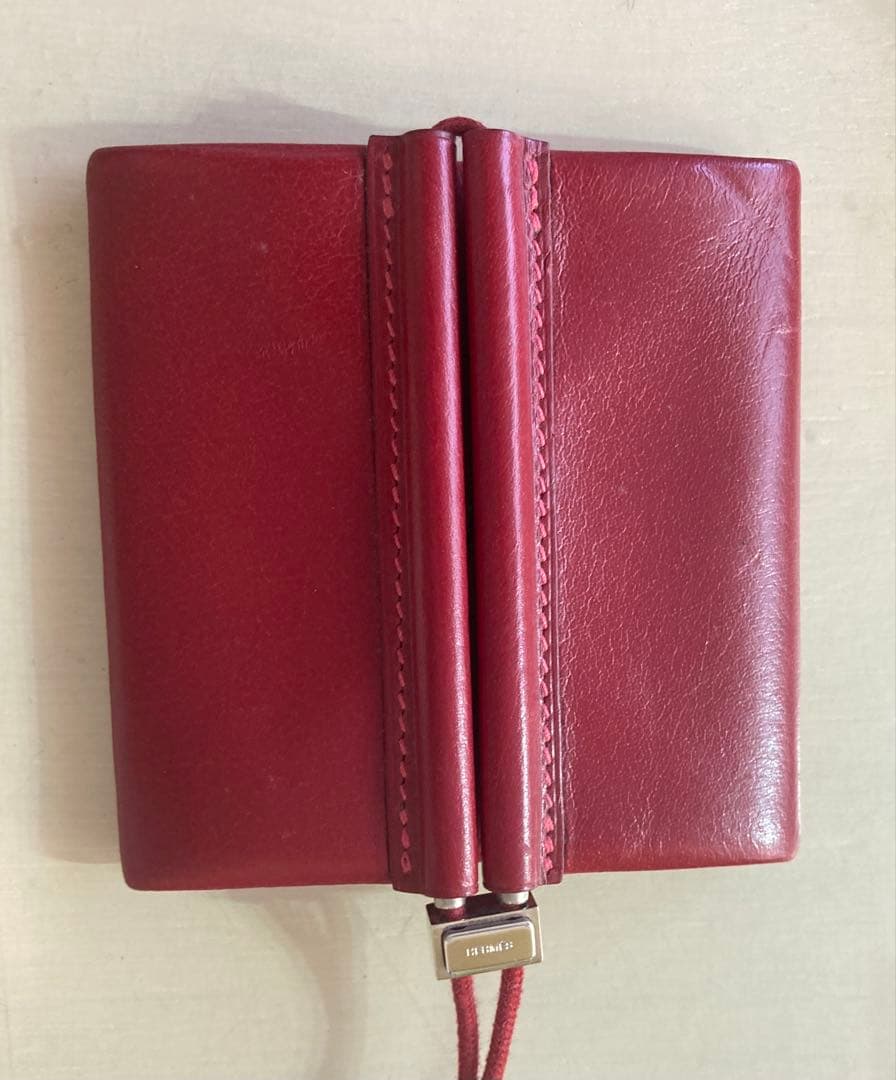 エルメス　ケース　ストラップ付き　ボルドー（レッド）HERMES