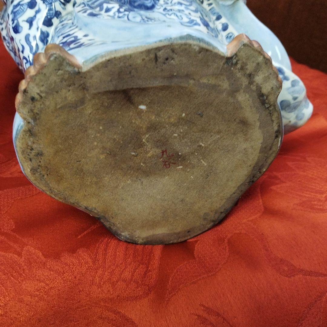 九谷焼陶器 布袋様 骨董品 招福 高さ ３８ｃｍ