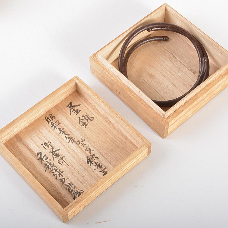 marie　木村清五郎田中敏孝名越弥五郎釜鐶釻共箱　4点V　6275