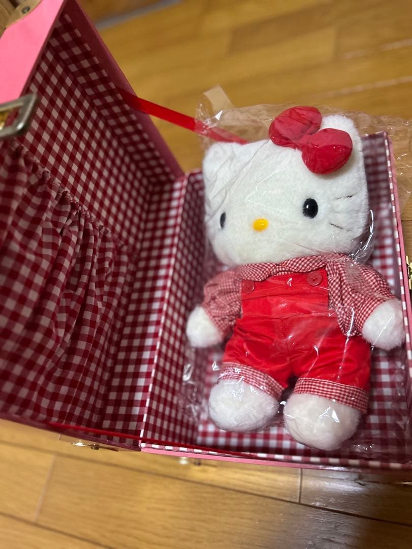 1997年アンティークレトロハローキティぬいぐるみ専用Box付き【未開封】非売品