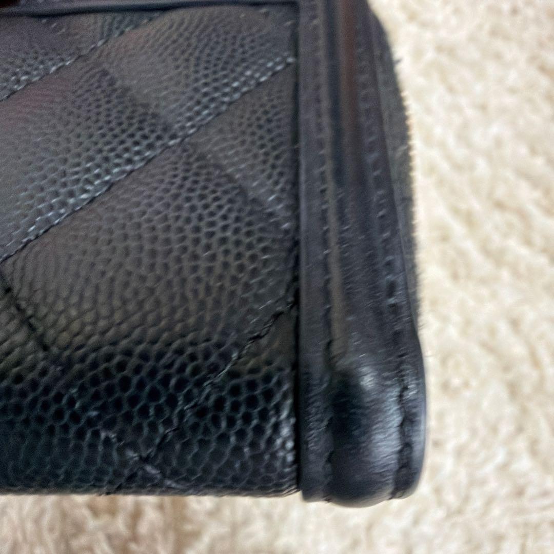 CHANEL シャネル ジップパース CCフィリグリー キャビアスキン
