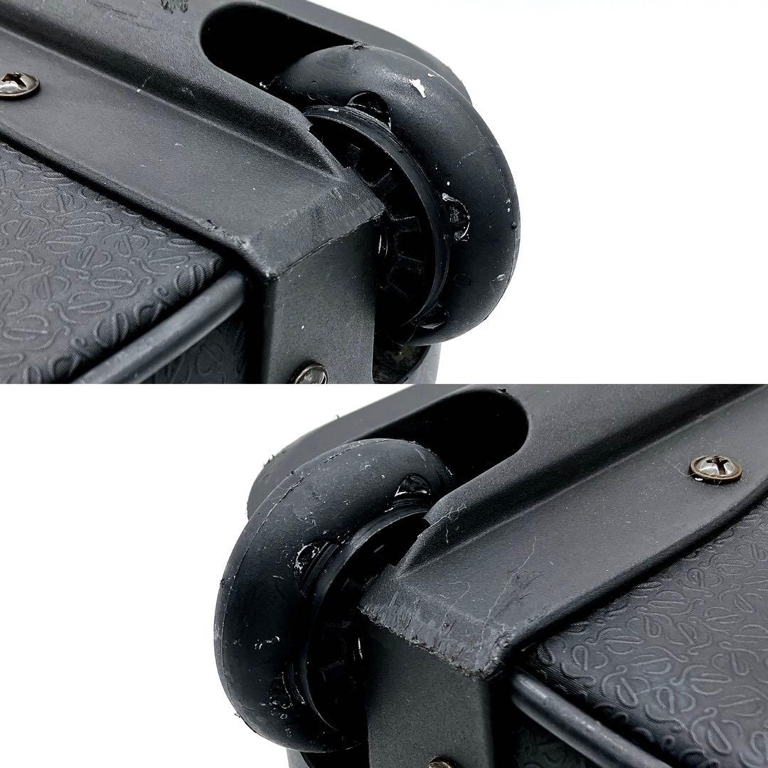 【LOEWE】キャリーケース　リピートアナグラム　PVC ブラック　2輪