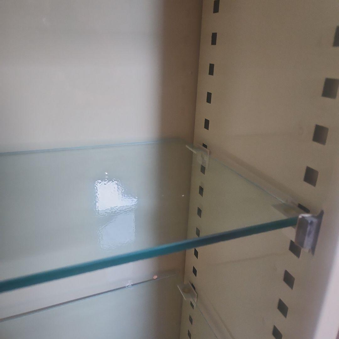 【美品】ダルトン ガラス キャビネット ディスプレイケース アイボリー 4棚