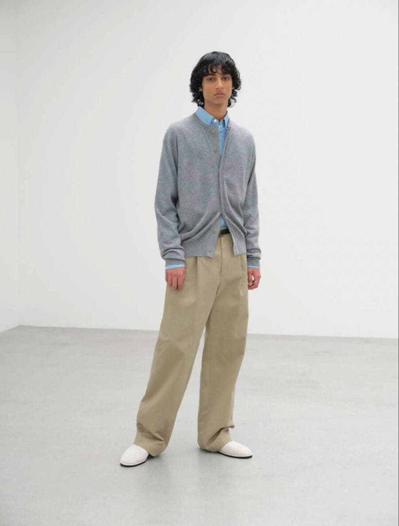 パンツ AURALEE WASHED FINX CHINO ONE-TUCK PANTS