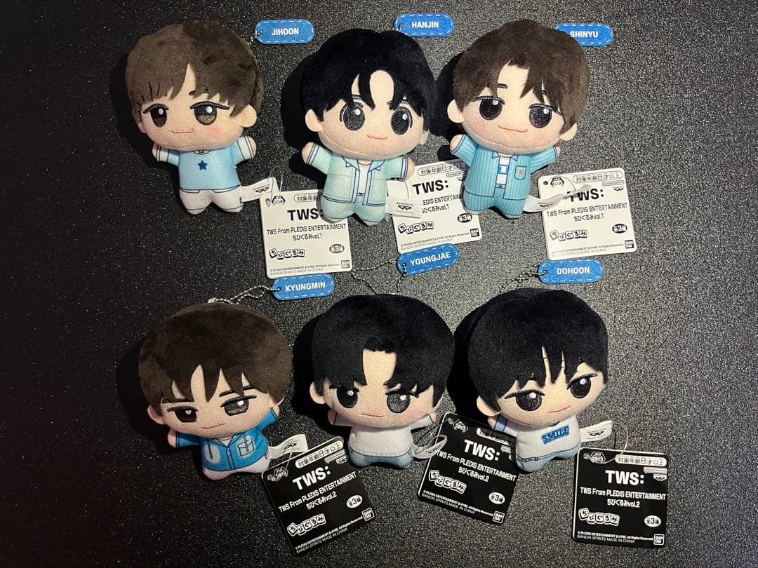 TWS ちびぐるみ 全6種セット ナムコ限定 ハンジン他