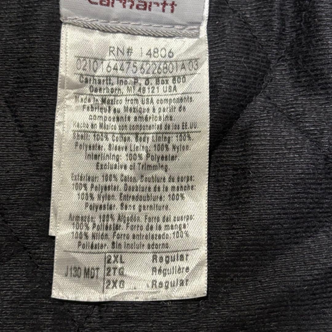 00s 究極フェード Carhartt J130 アクティブジャケット 濃紺