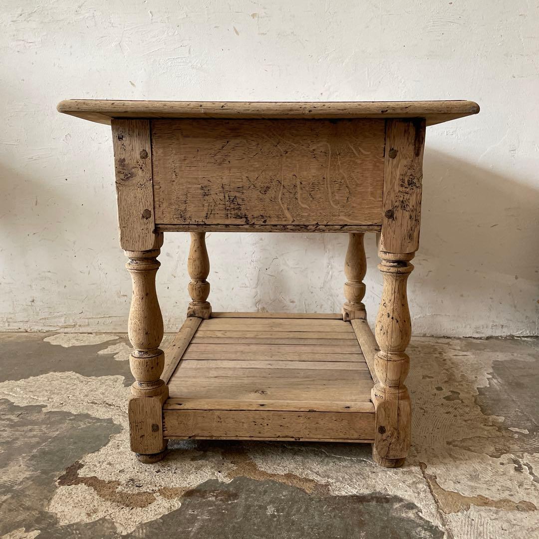 KINドロワーサイドテーブル ドロワーベッドサイドテーブル　剥離