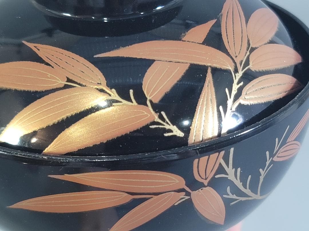 会津塗 吸物碗 五客 共箱 未使用 DT338