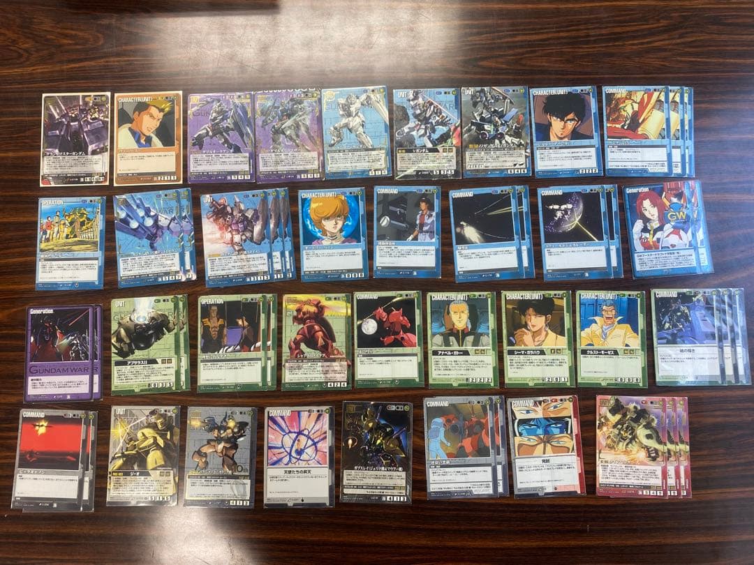 【一時値下げ】ガンダムウォー　三色デッキ(優良レア・コモン・プロモ、オマケ多数)
