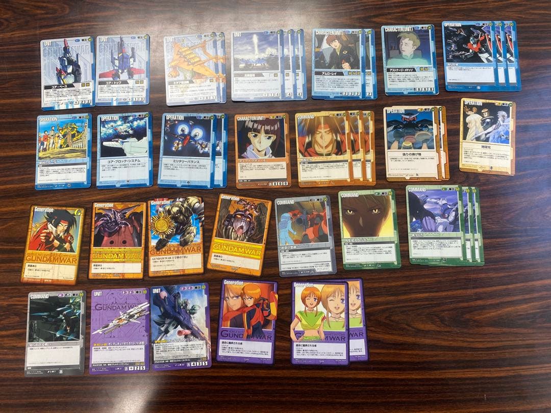 【一時値下げ】ガンダムウォー　三色デッキ(優良レア・コモン・プロモ、オマケ多数)