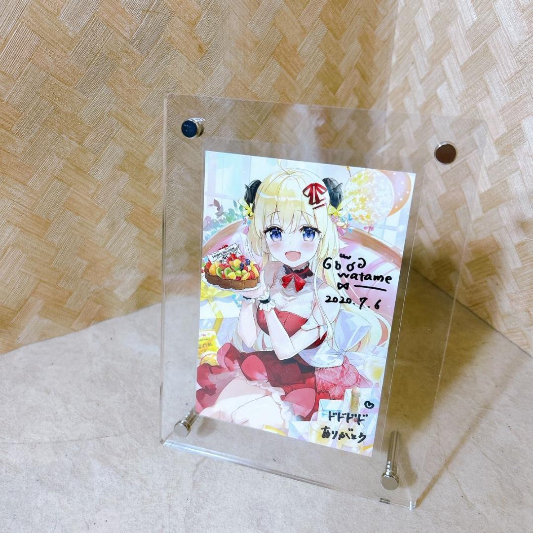 ホロライブ 角巻わため 誕生日記念2020 直筆サイン入りポストカード