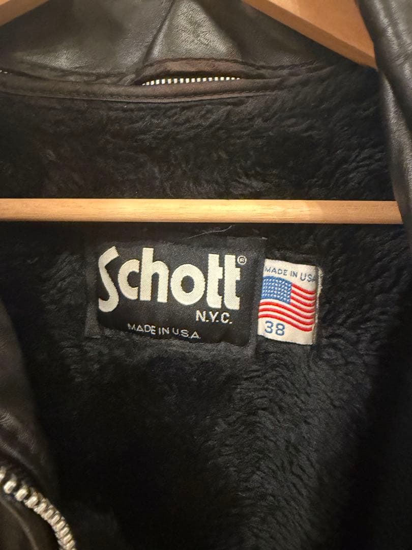 Schott レザー シングルライダースジャケット