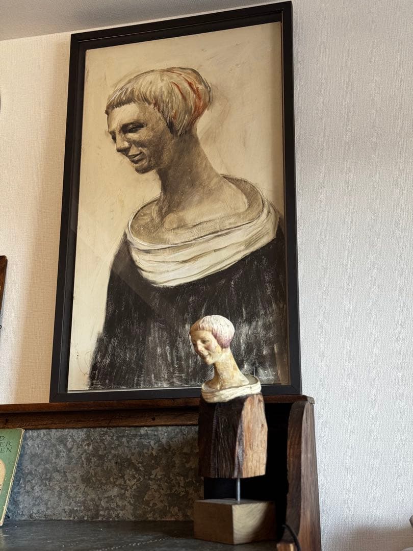 前川秀樹　像刻&ドローイング　２点込み