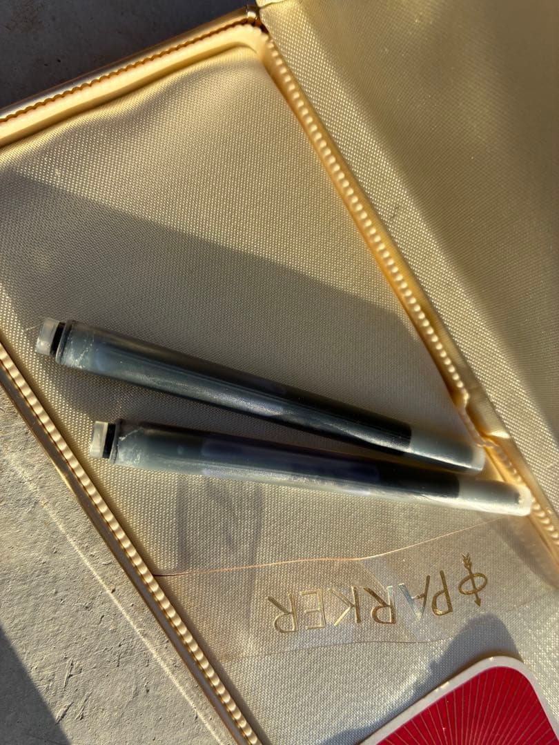 PARKER パーカー 万年筆 スターリングシルバー 14K ケース　レトロ