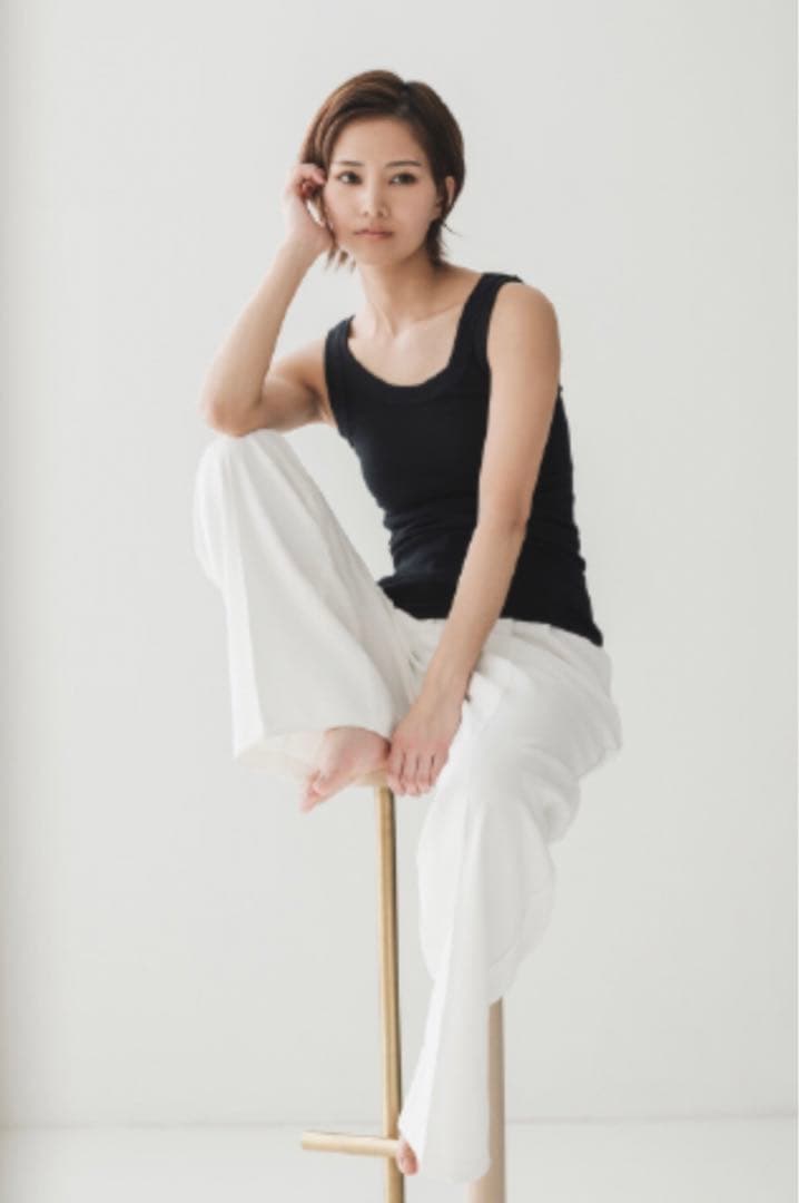 ◆フジサチ ◆プウアボーテ　リブインナー　ブラック＆ホワイト2枚セット