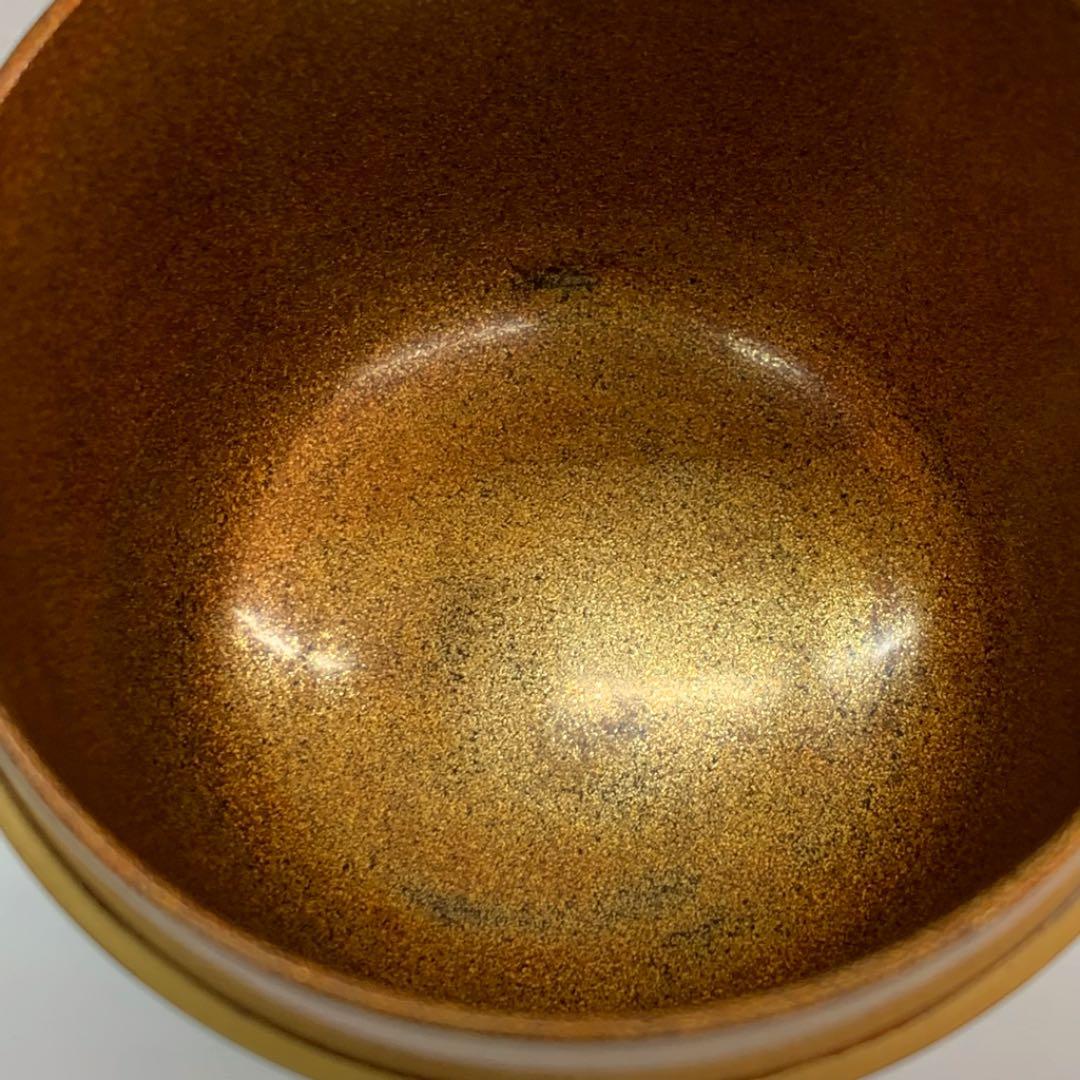 【棗　遠山蒔絵　梨地】新井宗賀　共箱