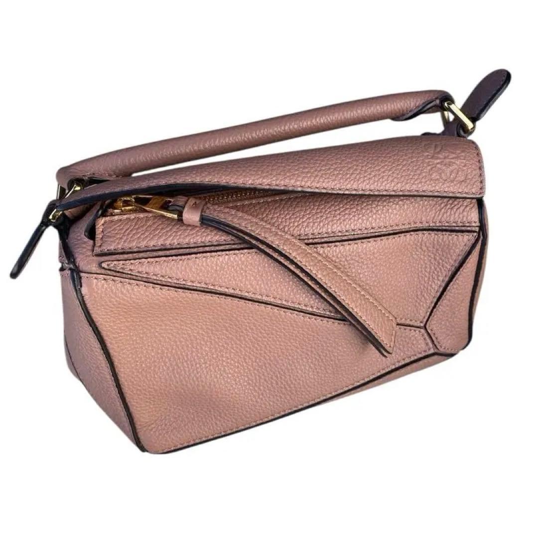 【最終値下げ】　ロエベ　パズルバッグ　ミニ　ダークブラッシュ　ストラップ欠品