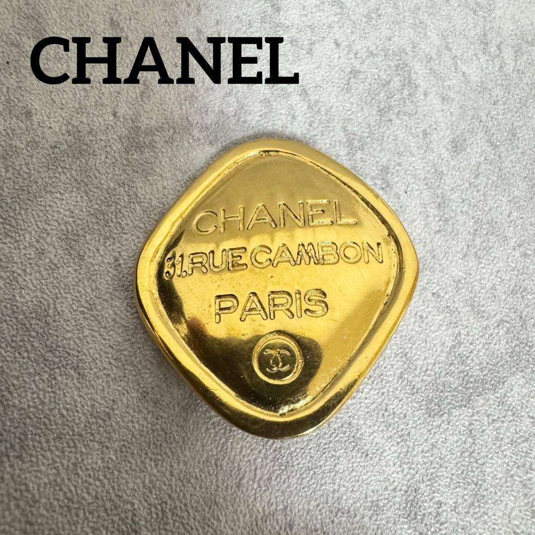 CHANEL シャネル ブローチ カンボン ゴールド ヴィンテージ レディース