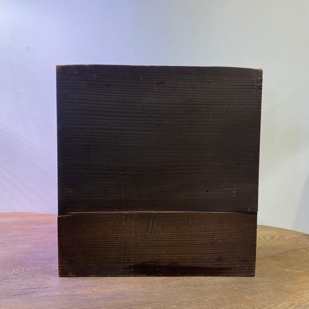 引き出しの付いた古い本立て アンティーク