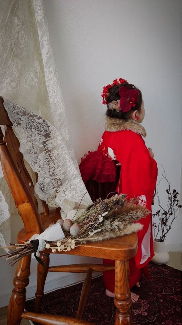 a*4様 七五三　七五三髪飾り　ヘッドドレス　着物髪飾り　リメイク髪飾り　062