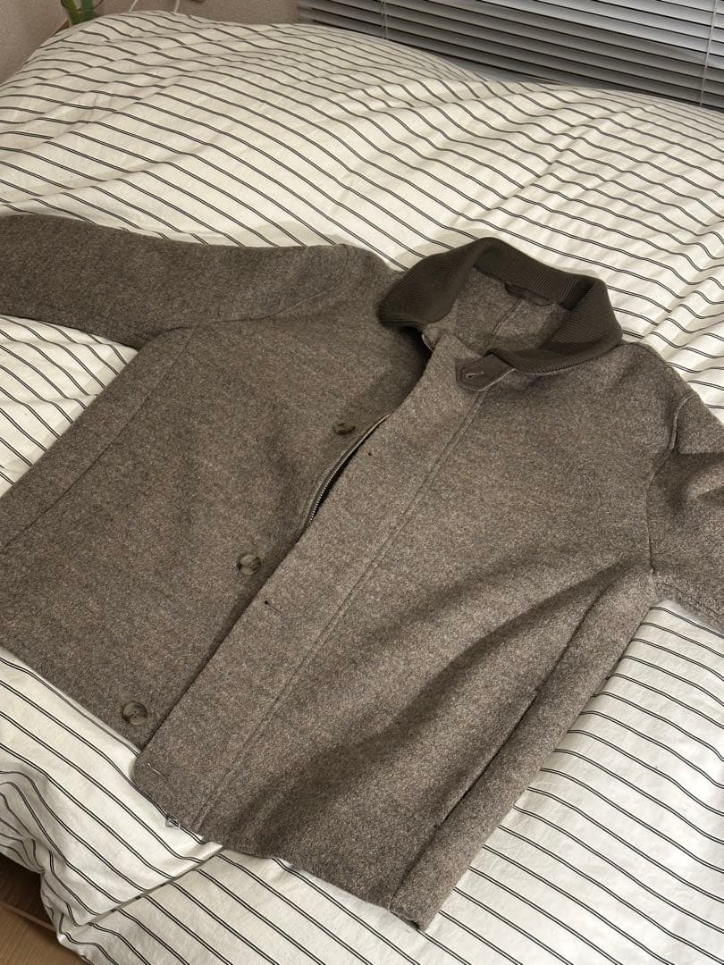 COS ウール混紡ブラウンジャケット