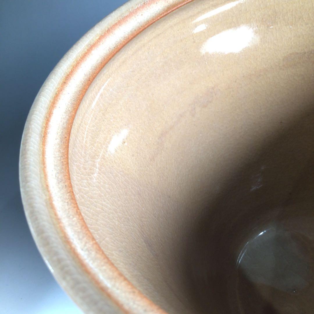 Ｎ１６４　水指　『宮島焼』『川原圭斎造』『広口水指』　共箱　茶道具