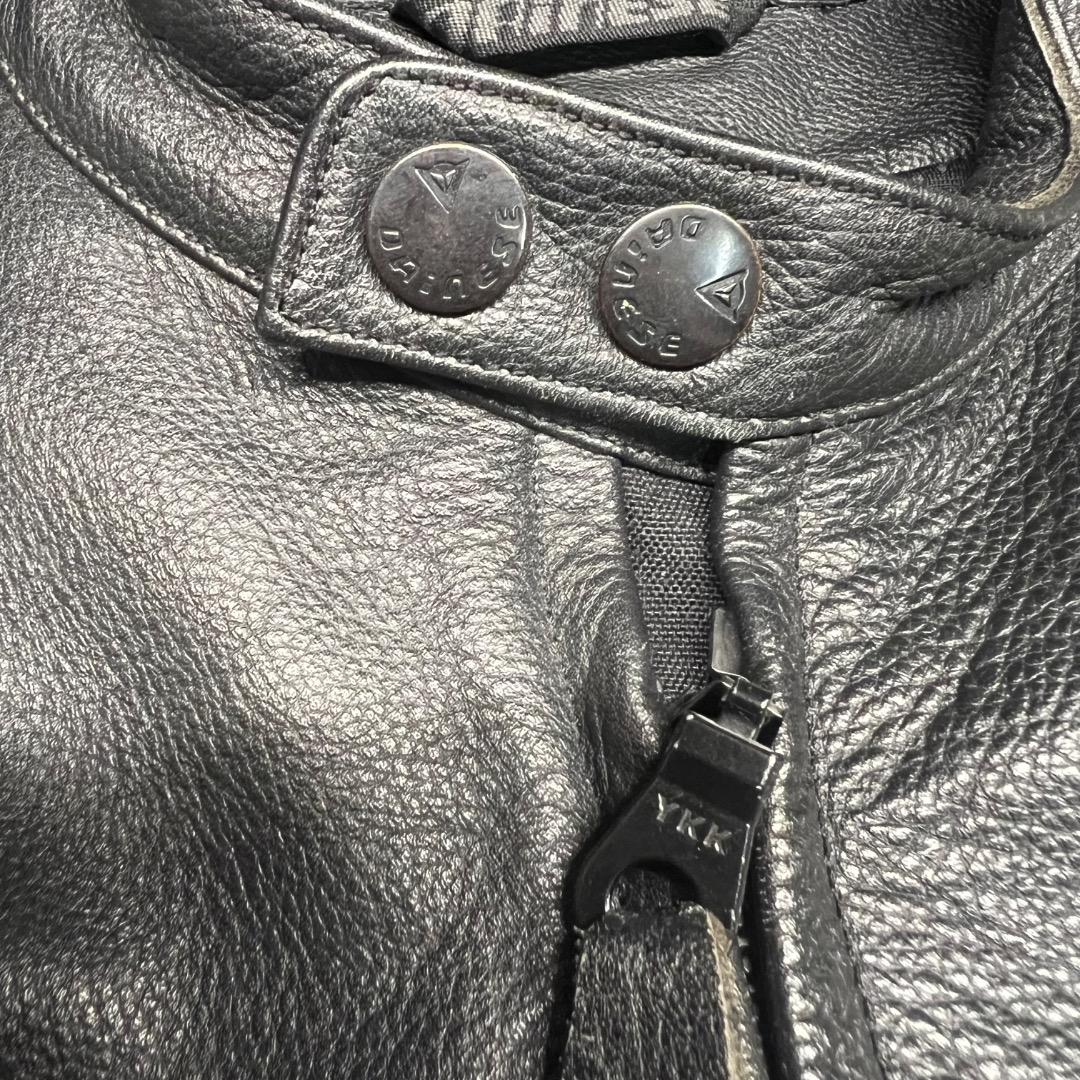 〇Ad左1014 DAINESE 革ジャン レザー ブルゾン ブラック