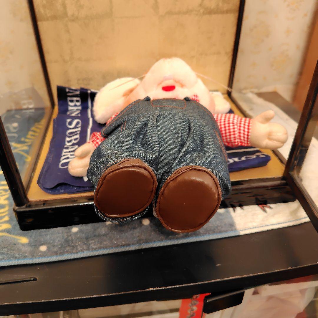 ネズミのぬいぐるみ 赤チェックシャツ