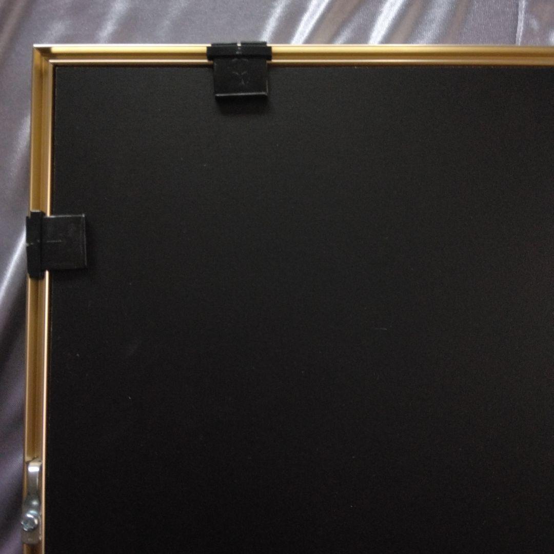 アート　フレーム　額縁　ゴールド　F6　水彩画　秋景　 額装済み　インテリア