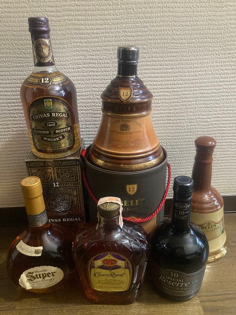ウイスキー古酒6本のまとめ売り
