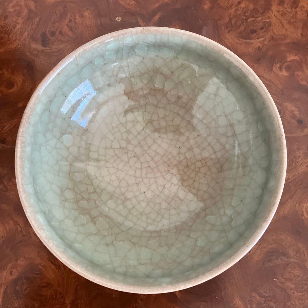 青磁　諏訪蘇山3代目　茶碗①