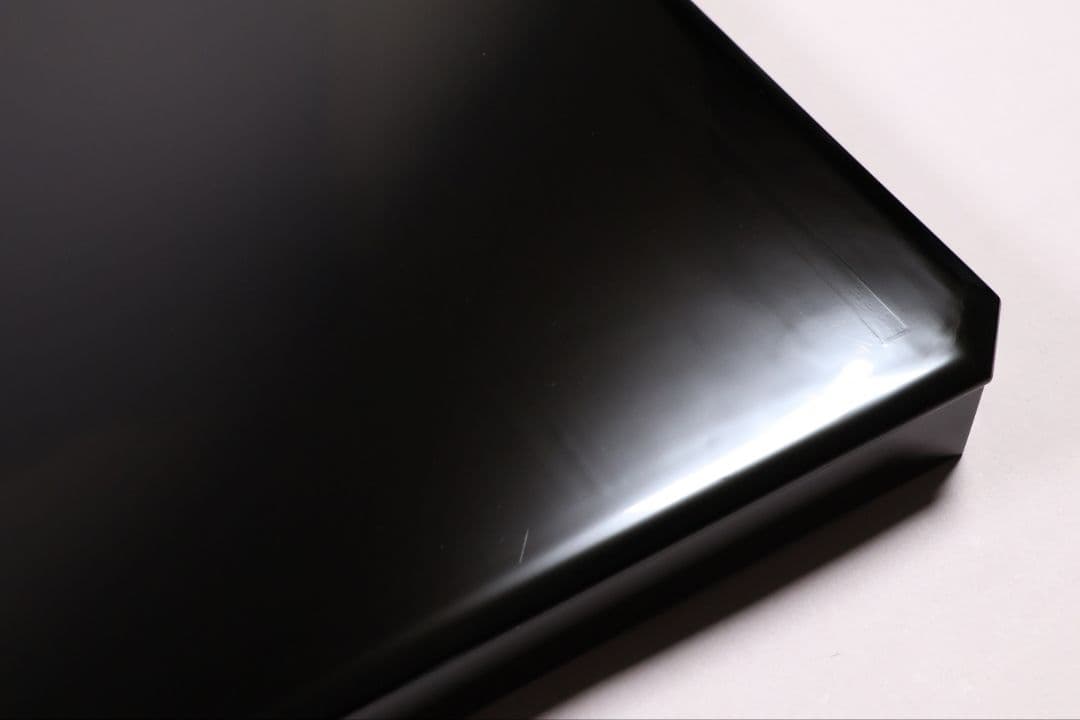 【CM371】加賀描金師 仙石可峰作 花唐草 隅切四方膳 五客 木製 折敷