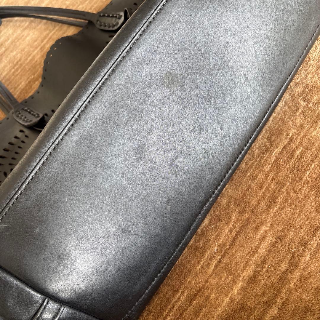POLO ラルフローレン ブラック レザーバッグ