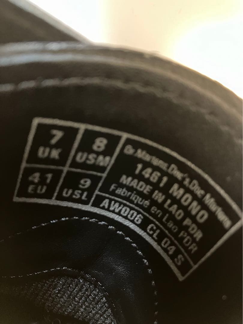 ドクターマーチン　Dr. Martens 1461 MONO ブラック 26cm