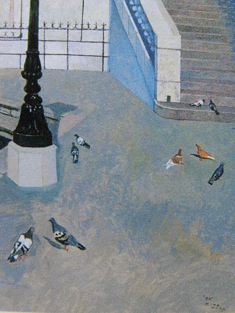 北村厳、白いリアルト橋、希少な画集より、新品高級額・額装付、状態良好