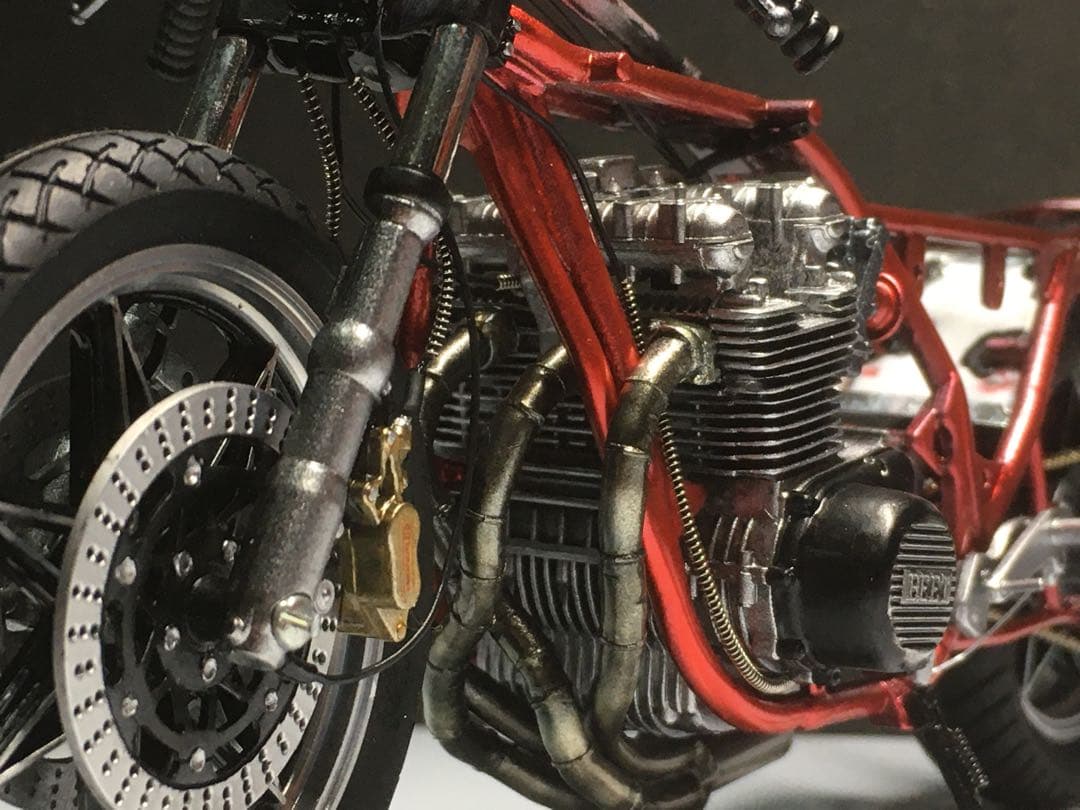 アオシマ Kawasaki Z1 1/12 プラモデル カスタム完成品