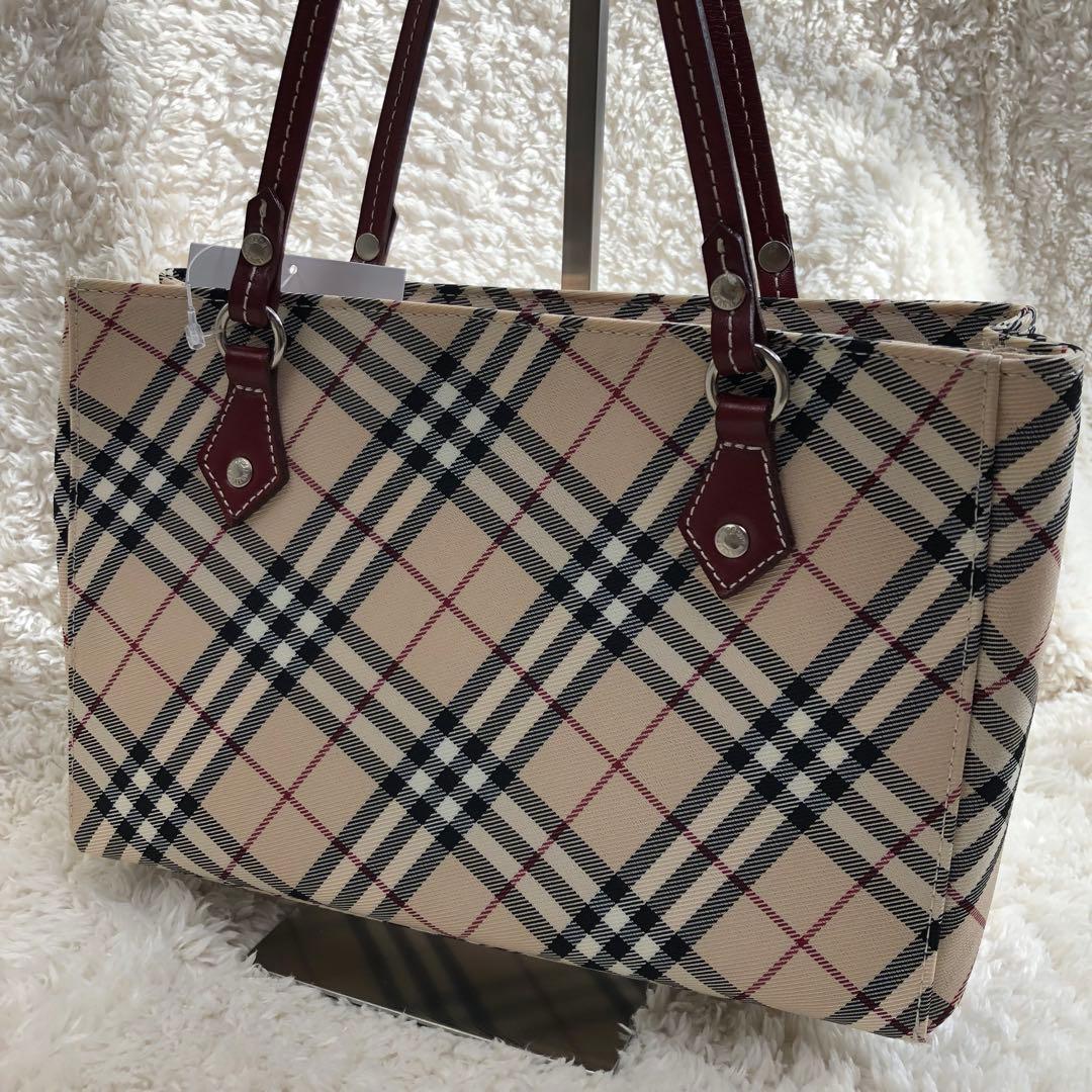 BURBERRY BLUE LABEL ノバチェック ハンドバッグ ベージュ